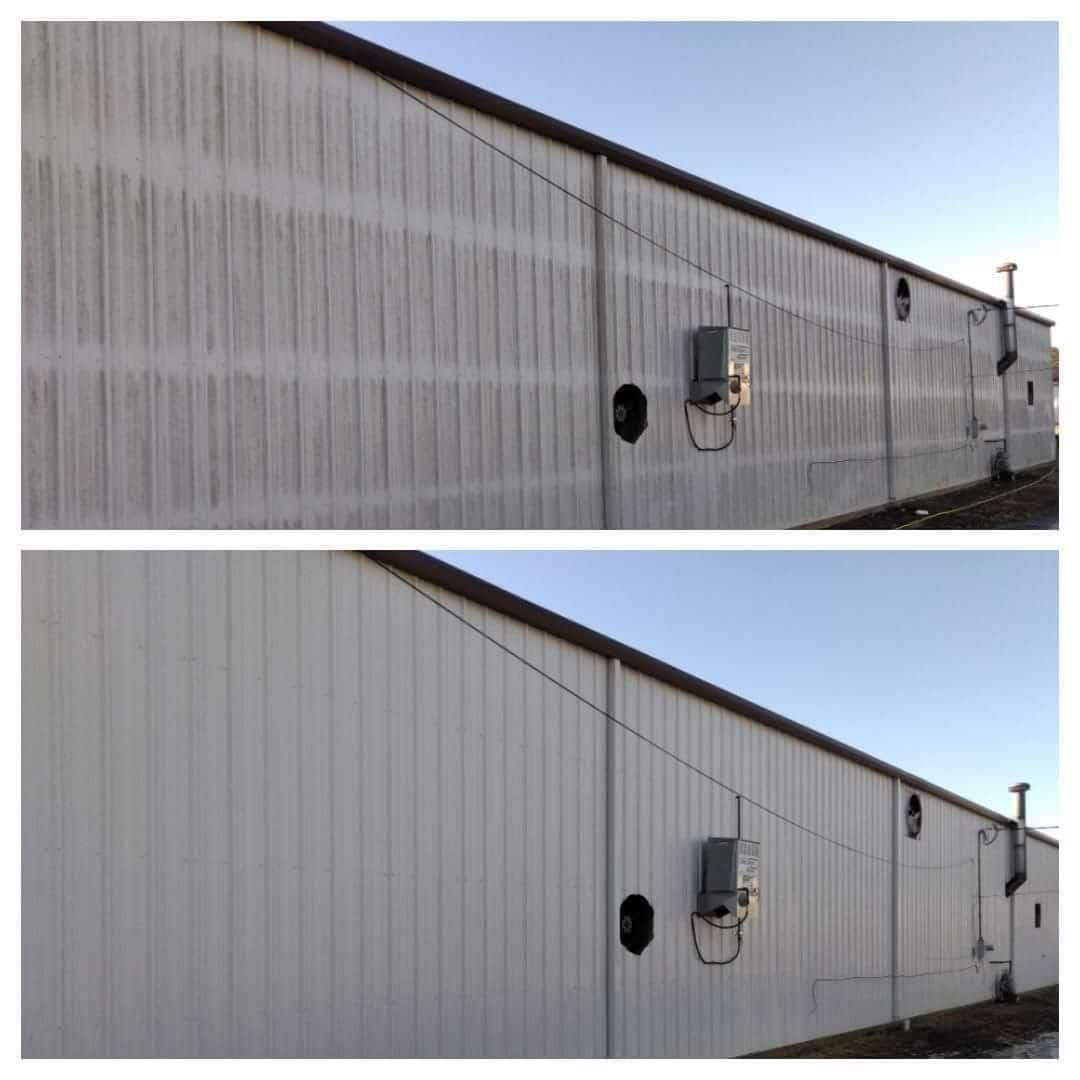 Commercial building cleaning project