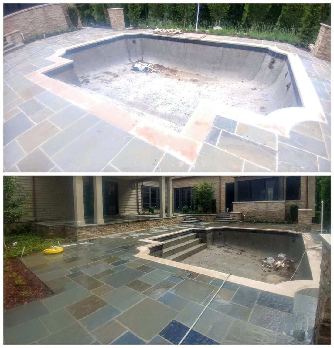Bluestone patio cleaning in Middle Tennessee