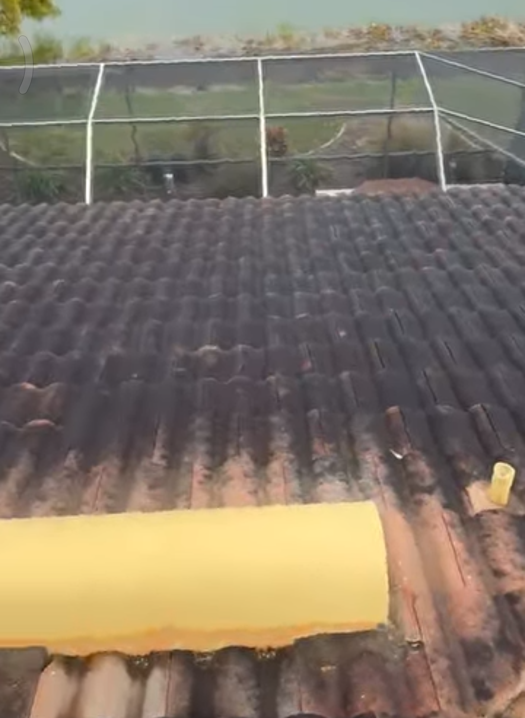 Roof cleaning Naples before and after comparison